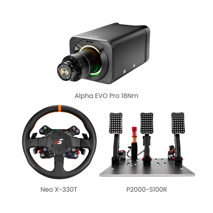 Simagic – Alpha EVO Pro 18nm Wheel Base (BUNDLE & SAVE)